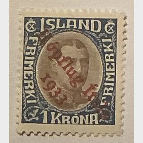 1933 Island Hopflug 1 krone