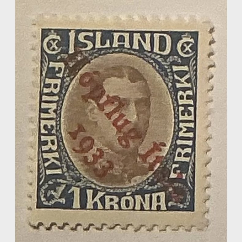 1933 Island Hopflug 1 krone