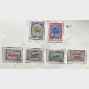 1945 Gr�nland Am. udgave med overtryk - omvendte farver 2